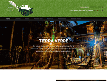 Tablet Screenshot of hoteltierraverde.com